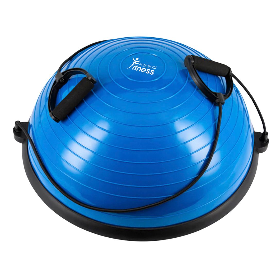 Bosu ball entrenador de equilibrio Practical Fitness azul