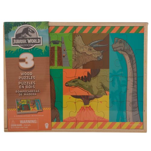 Jurassic World 3 Rompecabezas Madera Cal