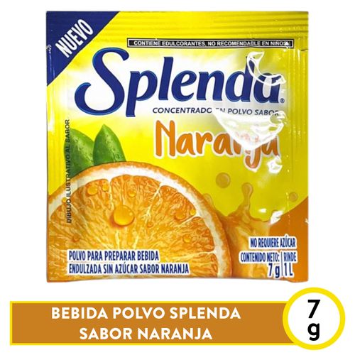 Bebida En Polvo Splenda Naranja 7gr