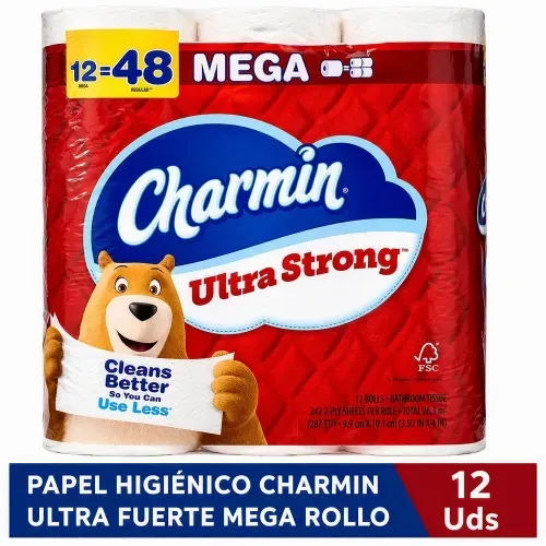 Papel Higiénico Charmin Ultra Strong - 12 Uds