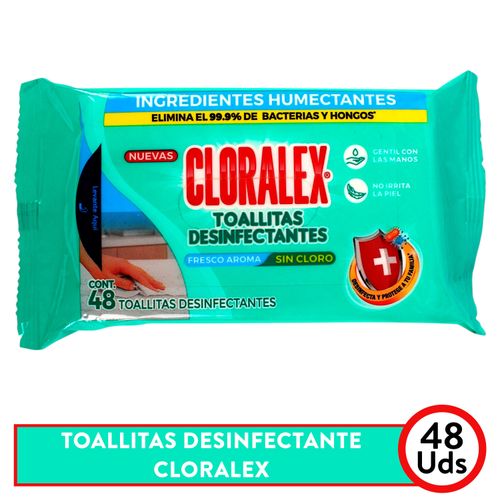 Toallitas Desinfectantes Cloralex 48 Uds