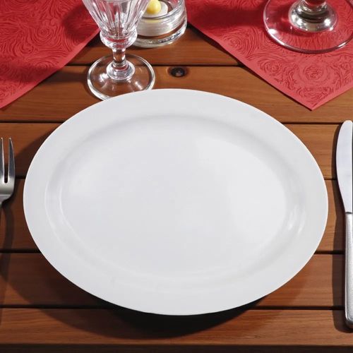 Plato Ovalado Pequeno Blanco