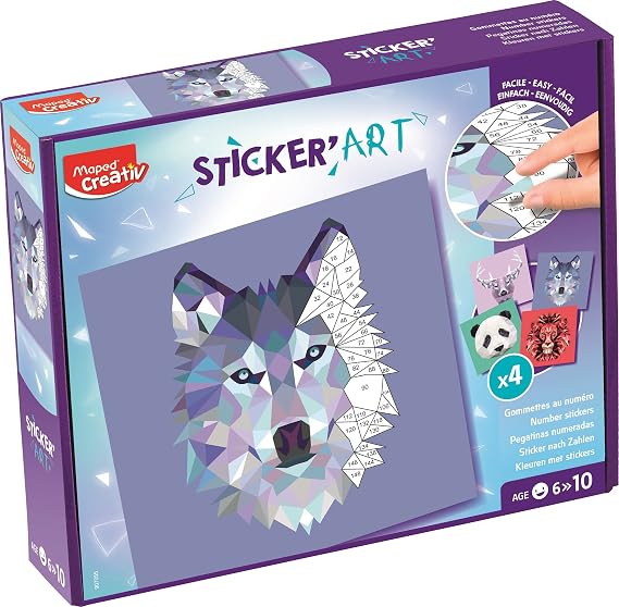 Juguete Montessori Maped Creativ arte con stickers animales