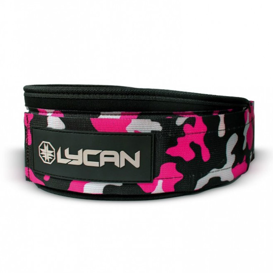 Cinturón con velcro de 4 pulgadas Lycan camuflaje rosado XS