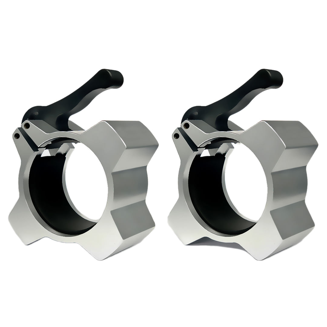 Topes para barra de aluminio Volxfit plateados (par)