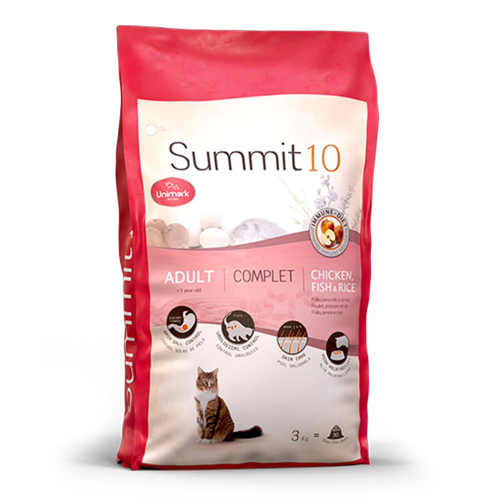 Concentrado para gato adulto Summit10 life stages feline adulto - 3.3lb