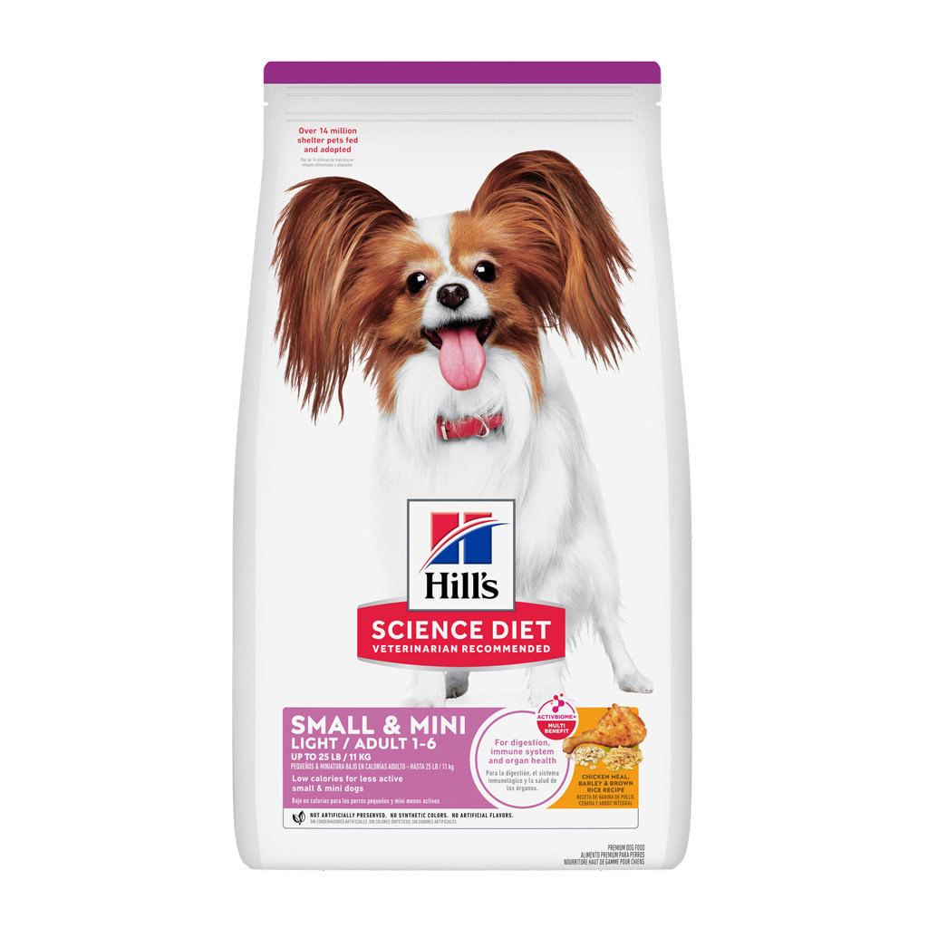 Concentrado para perro adulto Hill´s science diet small paws light adult - 4.5lb