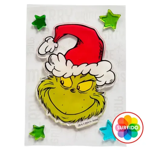 Gel decorativo Grinch Navidad - 15.2 x 20.3 cm