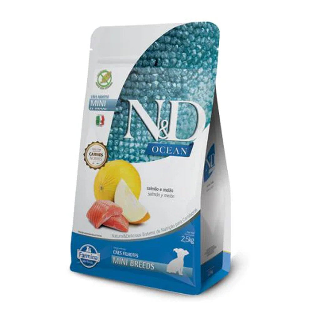 Concentrado para perro cachorro N&D ocean puppy mini salmon - 5.5lb