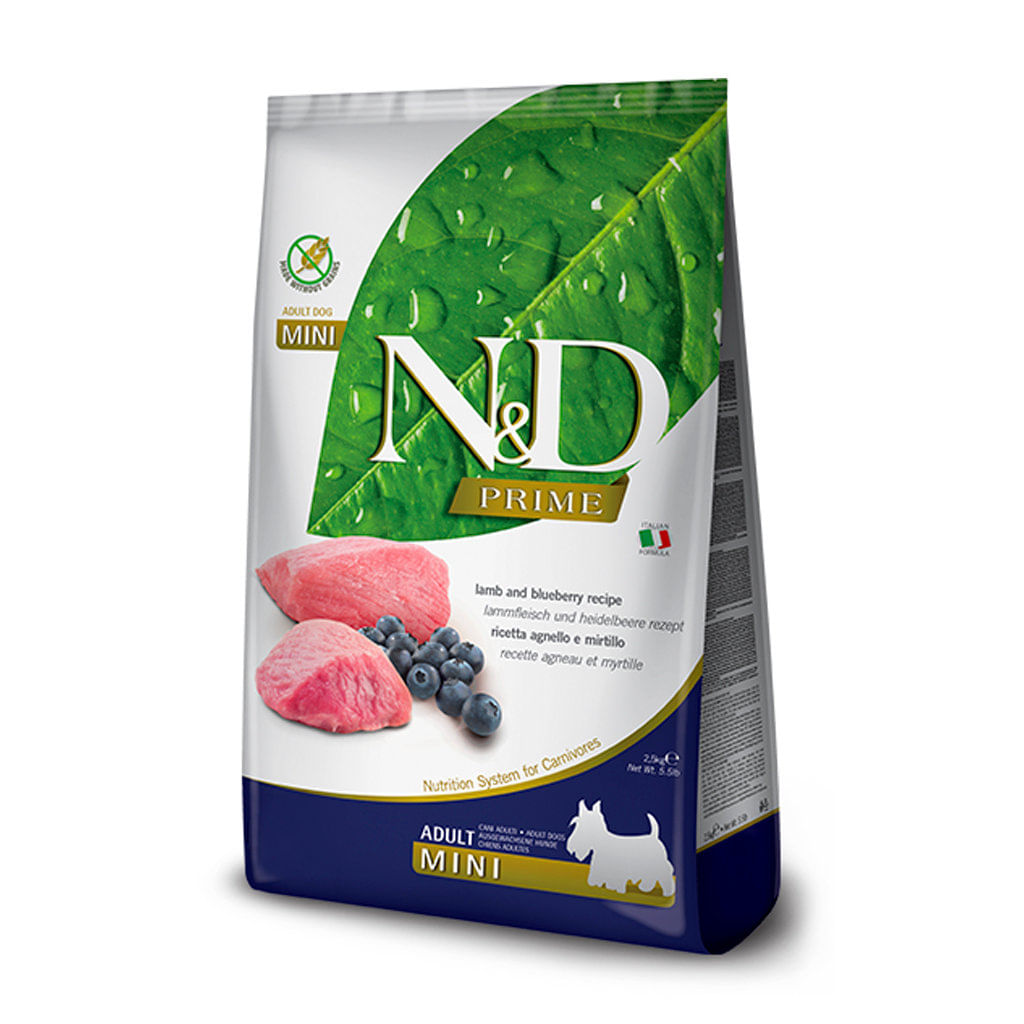 Concentrado para perro adulto N&D prime cordero adulto mini 5.5lb