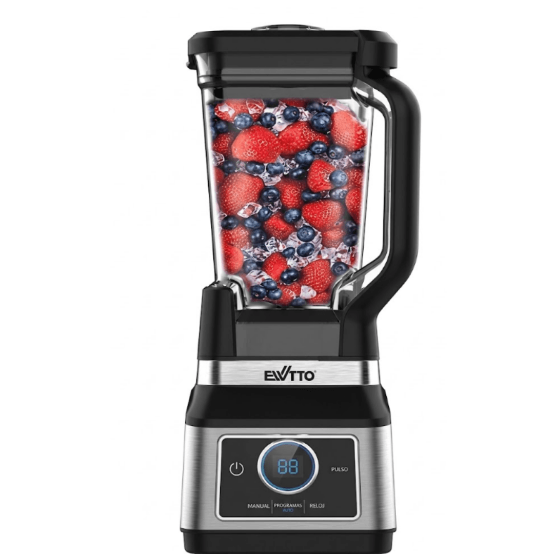 Licuadora profesional digital EWTTO motor de 1500W trituradora de hielo y smoothies con panel táctil 1900 ml