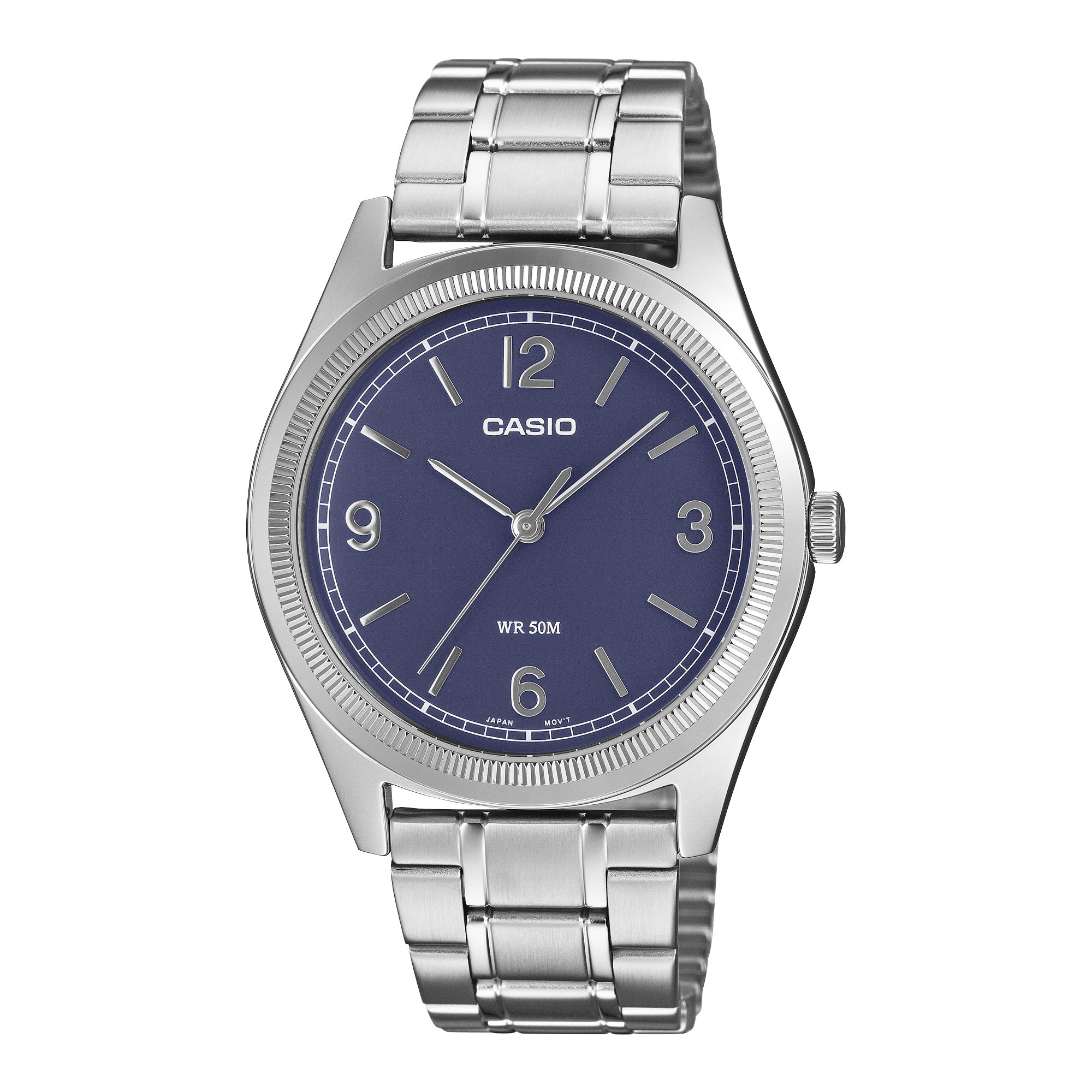 Reloj Casio para hombre con pulsera de acero modelo: MTP-B210D-2A2V