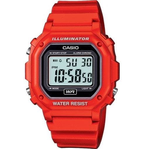 Reloj Casio digital unisex con correa de resina modelo: F-108WHC-4ACF