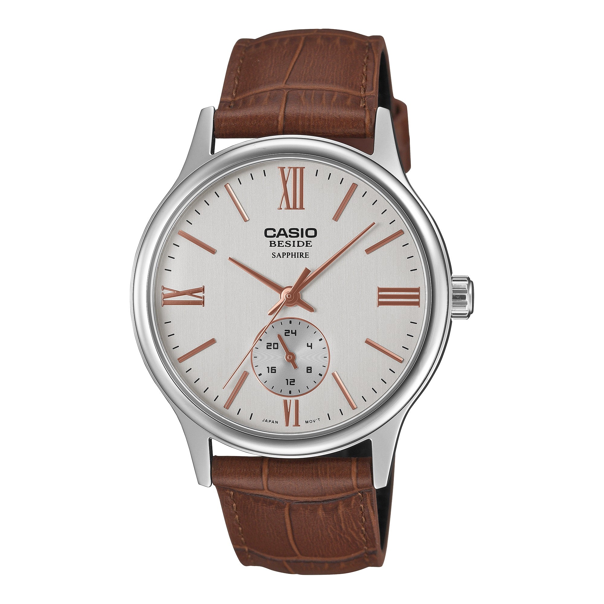 Reloj Casio para hombre con correa de cuero modelo: BMS-100L-5AV