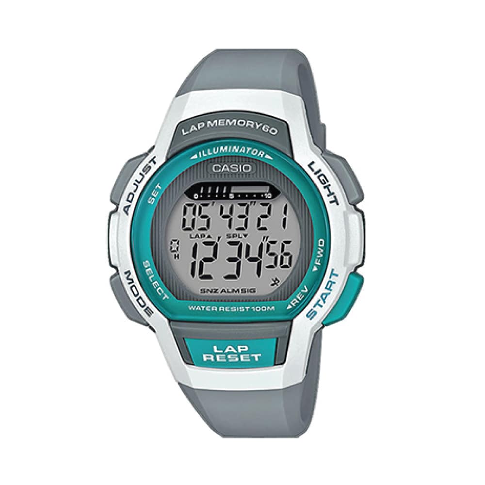 Reloj Casio digital para dama con correa de resina modelo: LWS-1000H-8AV