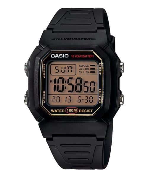 Reloj Casio digital para caballero con correa de resina modelo: W-800HG-9AV