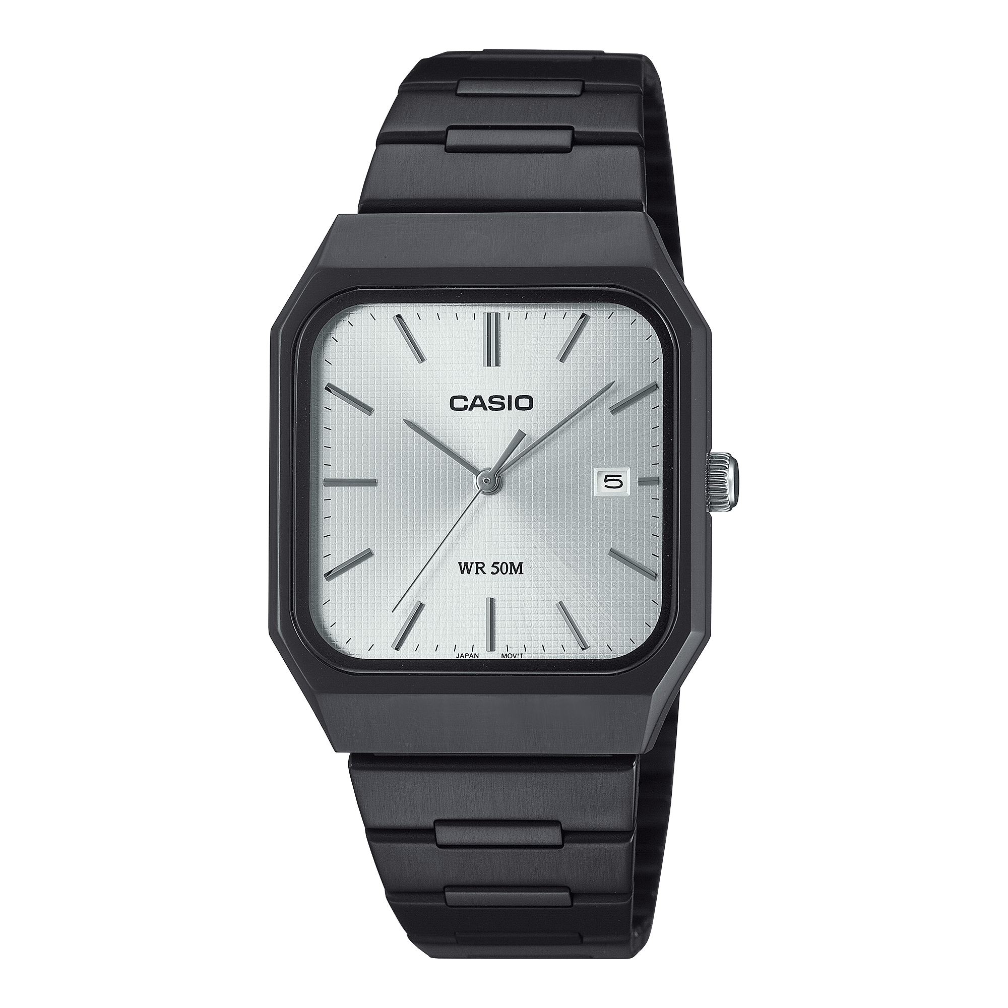 Reloj Casio para caballero con pulsera de acero modelo: MTP-B185B-7AV