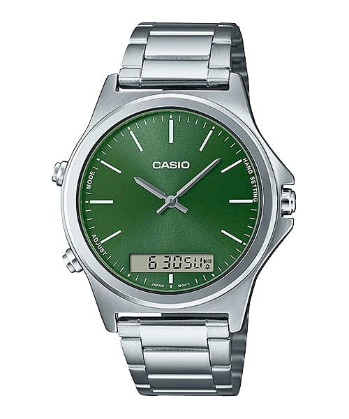 Reloj Casio analógico-digital para hombre con pulsera de acero modelo: MTP-VC01D-3E