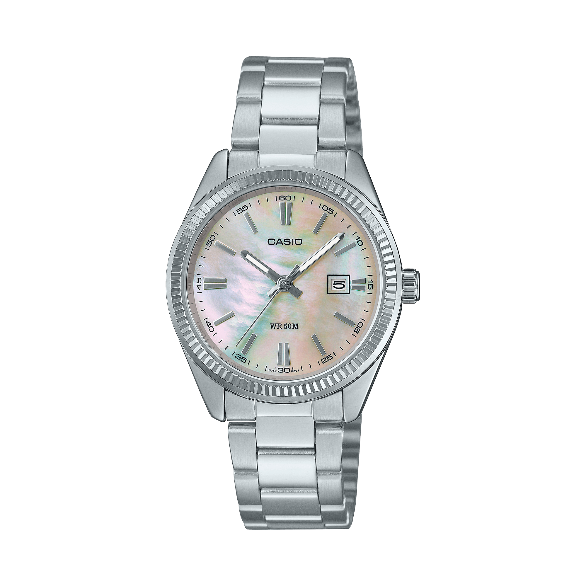 Reloj Casio para dama con pulsera de acero modelo: LTP-1302DS-4AV