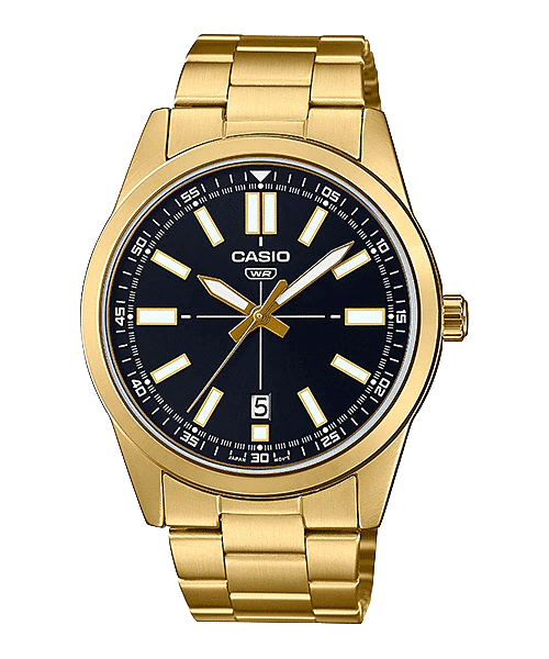 Reloj Casio para hombre con pulsera de acero modelo: MTP-VD02G-1E
