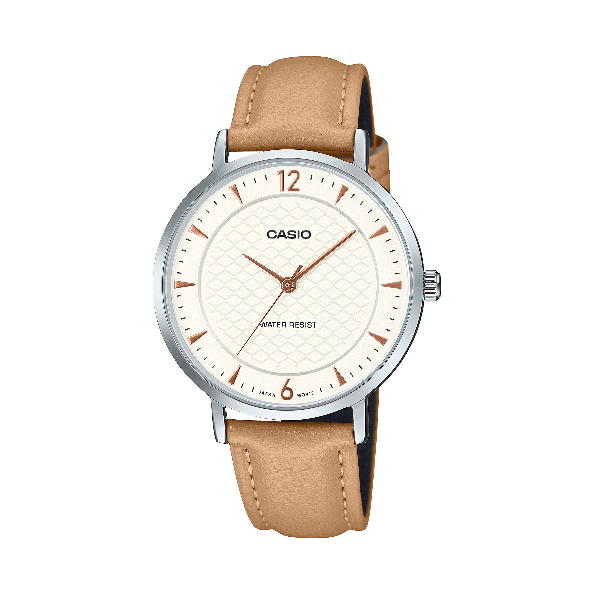 Reloj Casio para mujer con correa de cuero modelo: LTP-VT04L-7A1