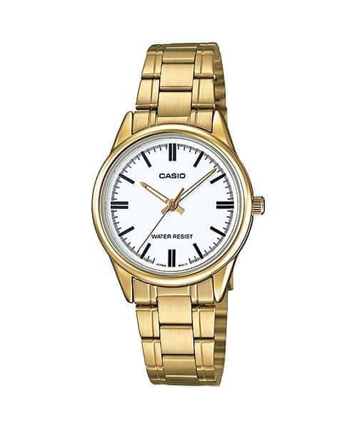 Reloj Casio para dama con pulsera de acero modelo: LTP-V005G-7A