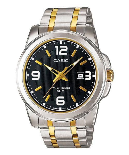 Reloj Casio para hombre con pulsera de acero modelo: MTP-1314SG-1AV