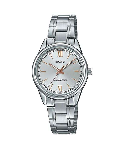 Reloj Casio para mujer con pulsera de acero modelo: LTP-V005D-7B2