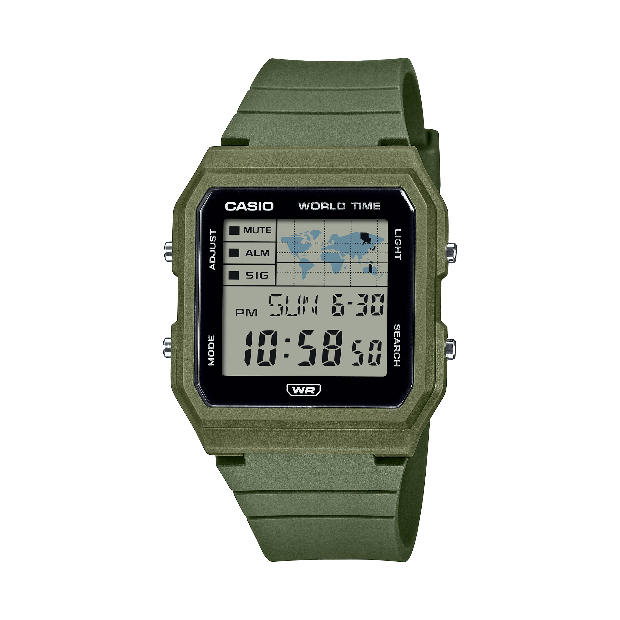 Reloj Casio digital unisex con correa de resina modelo: LF-30W-3A