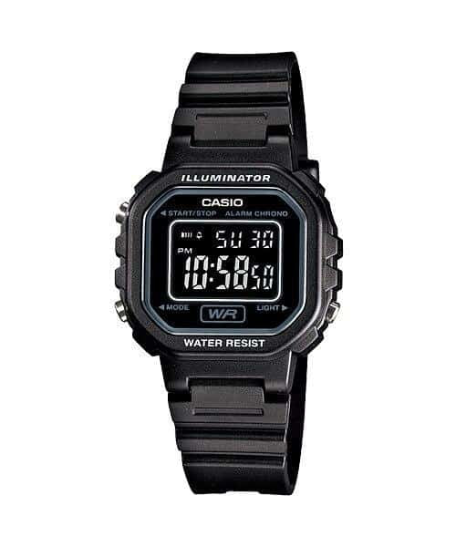 Reloj Casio digital para mujer con correa de resina modelo: LA-20WH-1B