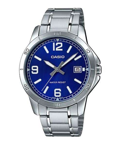 Reloj Casio para hombre con pulsera de acero modelo: MTP-V004D-2B