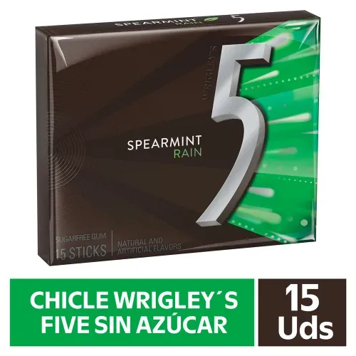 Chicle Five Wrigley spearmint rain - 40.5 g