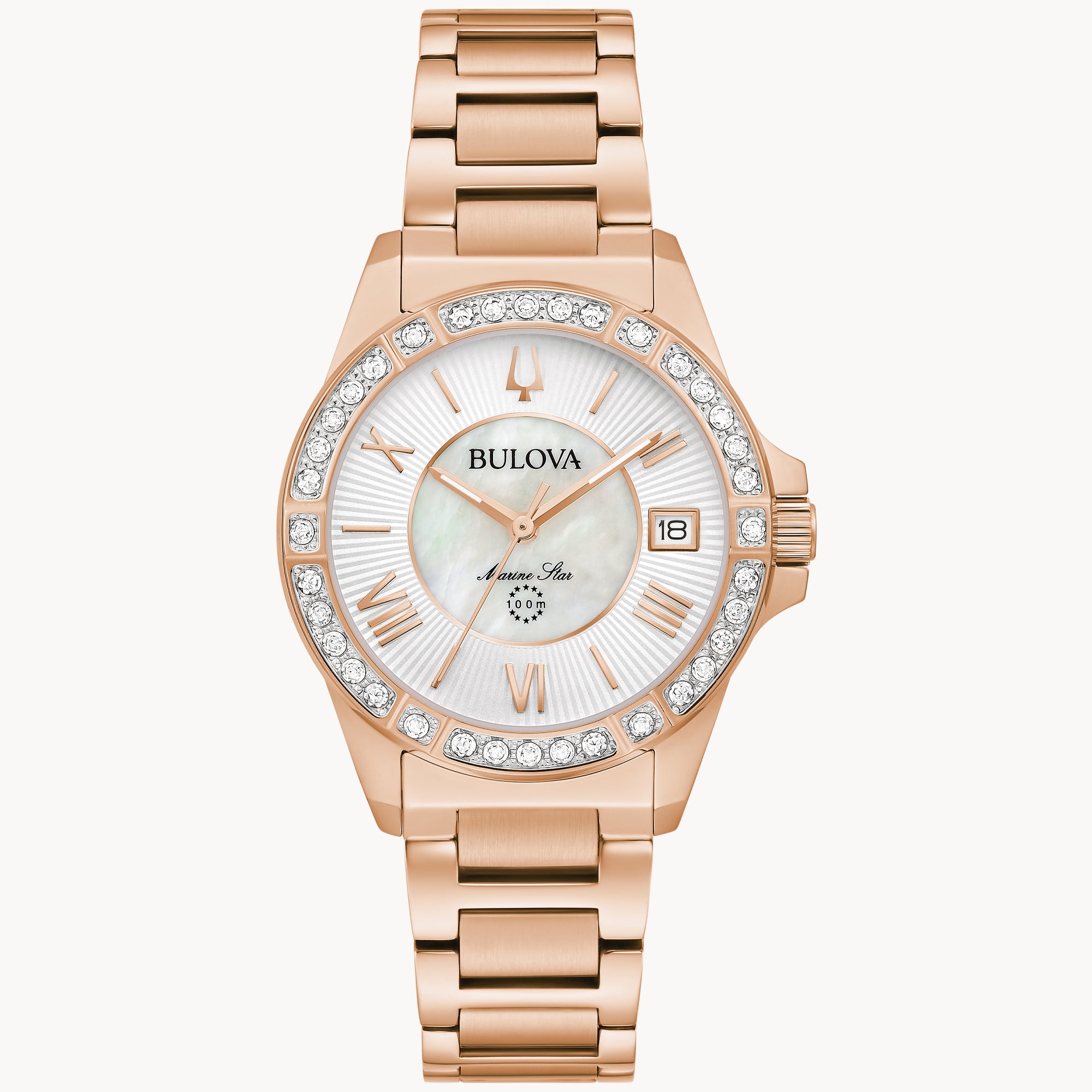 Reloj Bulova para dama con pulsera de acero modelo: 98R295