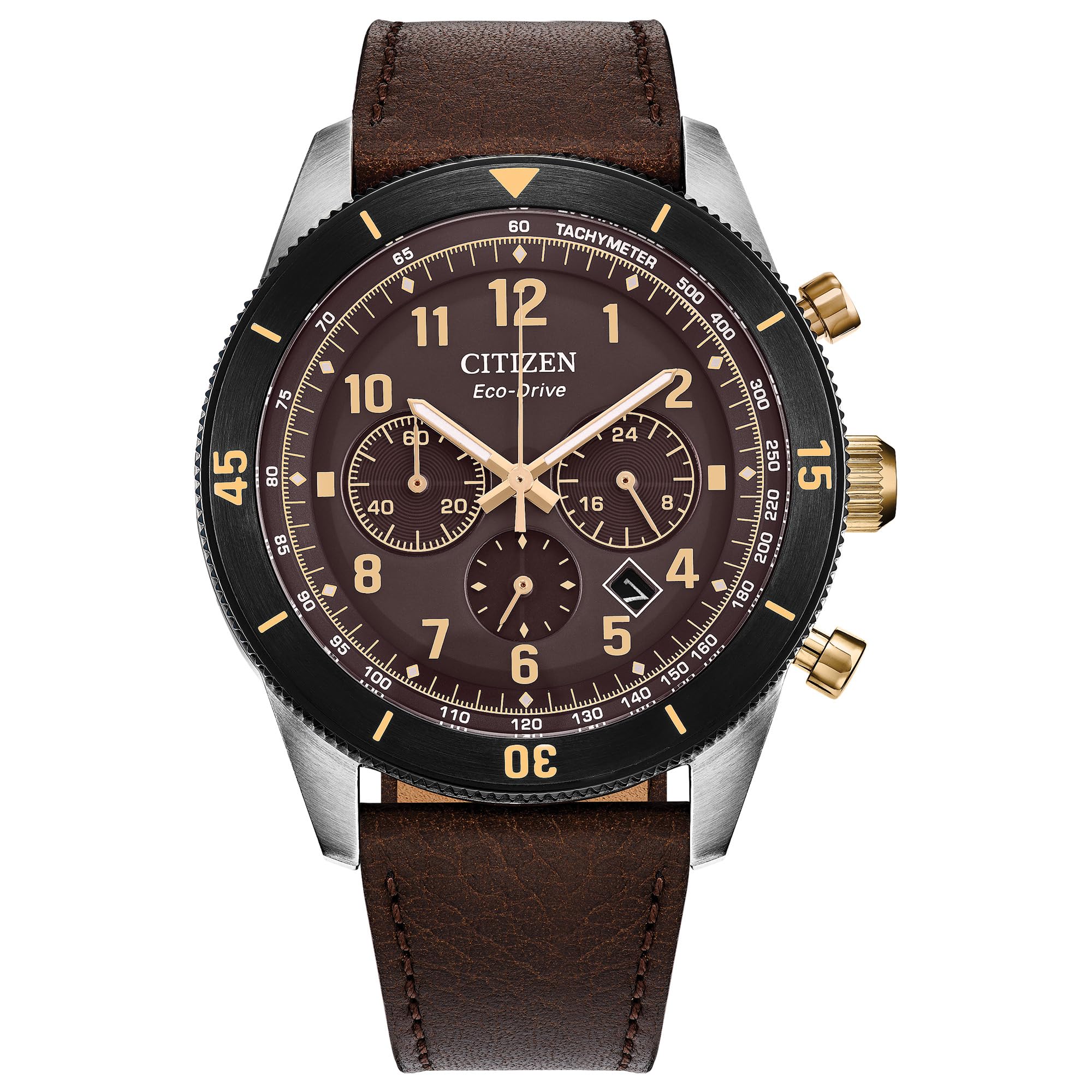Reloj Citizen Terra Force para caballero con correa de cuero modelo: CA4746-08X