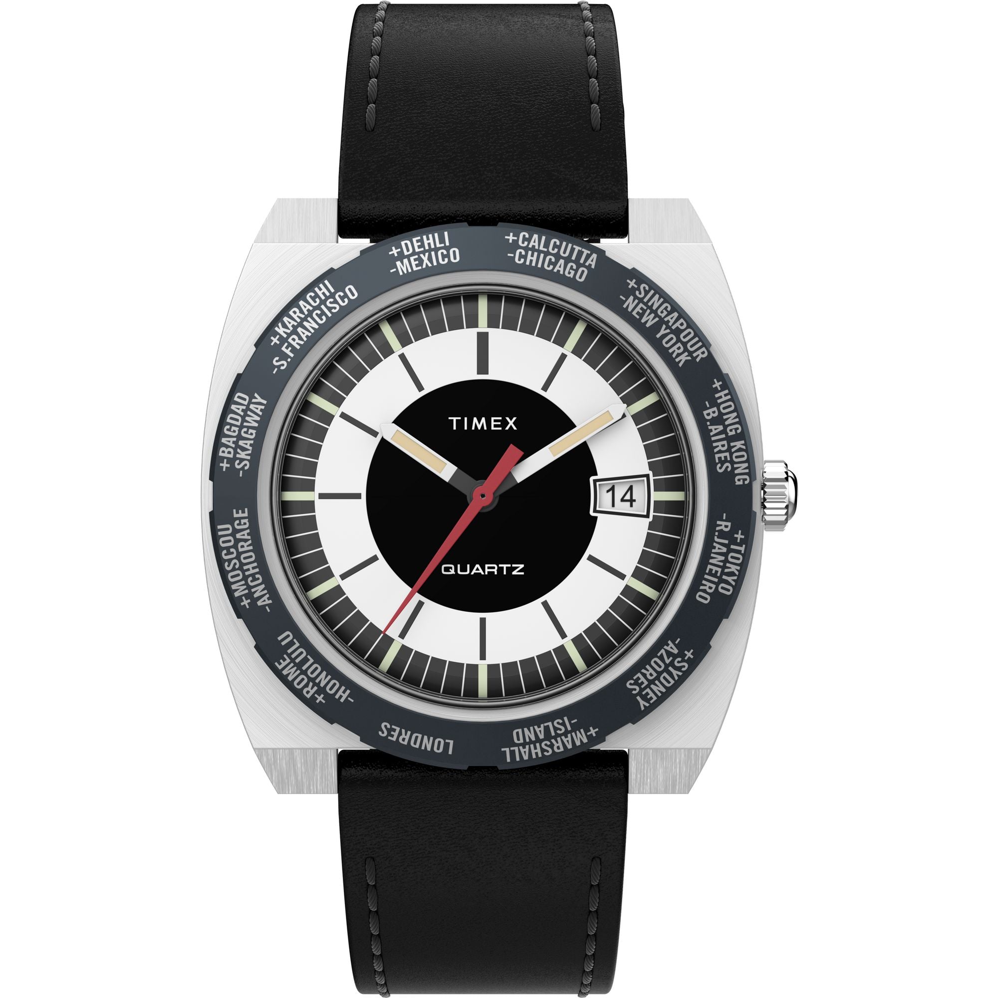 Reloj Timex para caballero con correa de cuero modelo: TW2V69500