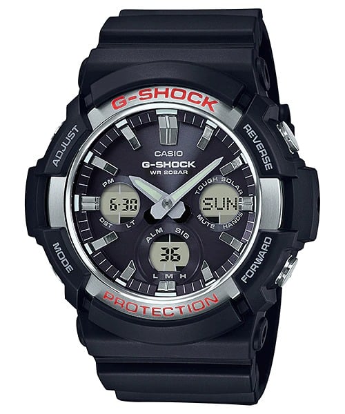 Reloj G-Shock analógico-digital para caballero con correa de resina modelo: GAS-100-1ACF