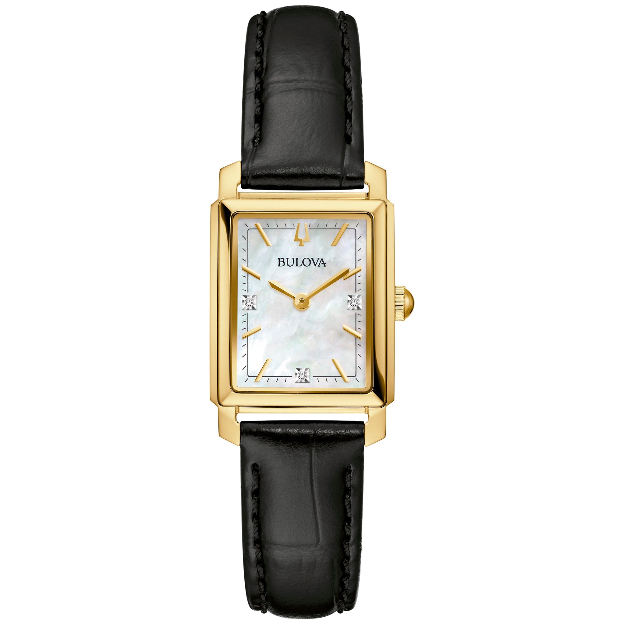 Reloj Bulova para dama con correa de cuero modelo: 97P166