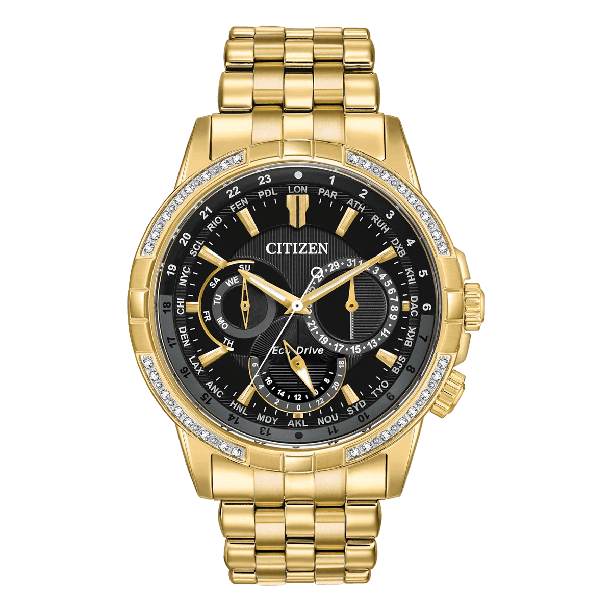 Reloj Citizen Calendrier para caballero con pulsera de acero modelo: BU2082-56E