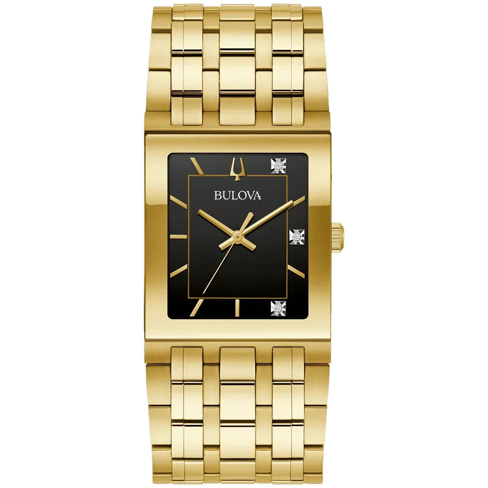 Reloj Bulova Quadra para caballero con pulsera de acero modelo: 97D132