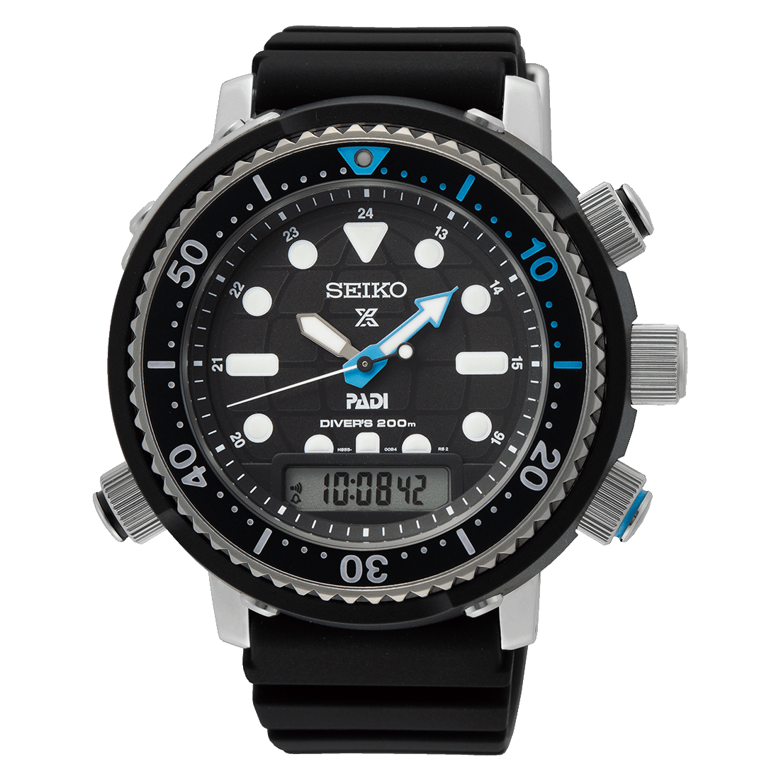 Reloj Seiko digital para caballero con correa de resina modelo: SNJ035P1