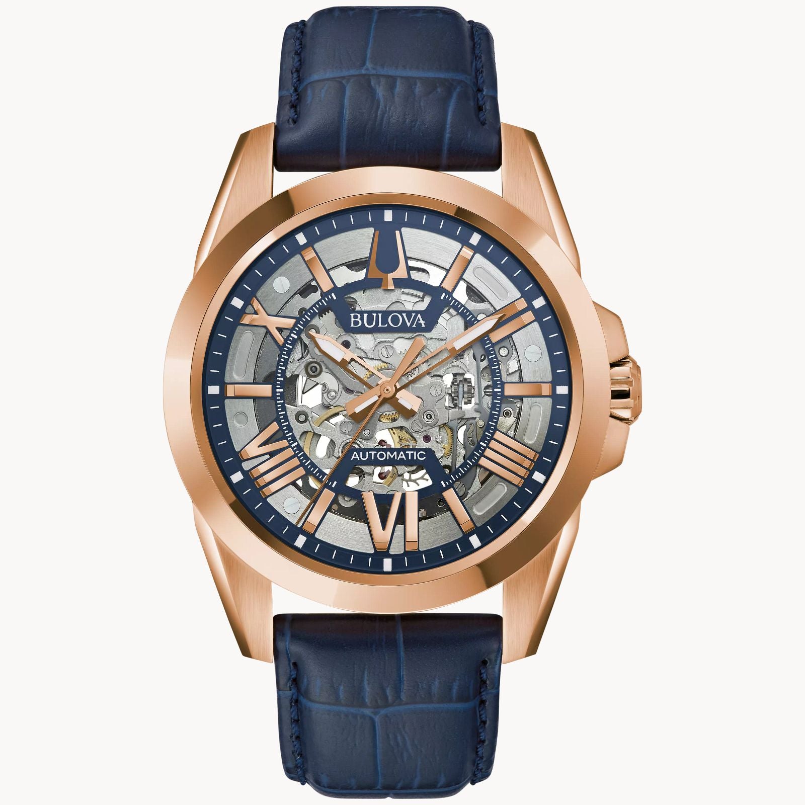 Reloj Bulova para hombre con correa de cuero modelo: 97A161