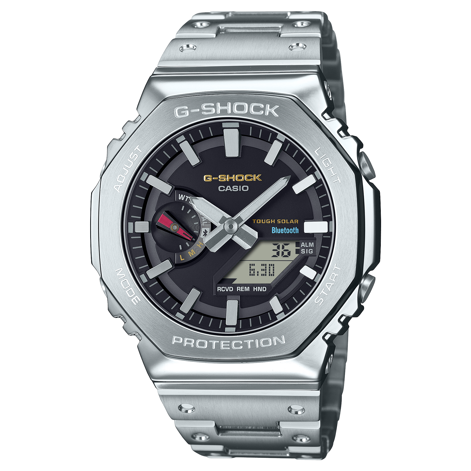 Reloj G-Shock analógico-digital para caballero con pulsera de acero modelo: GM-B2100SD-1C