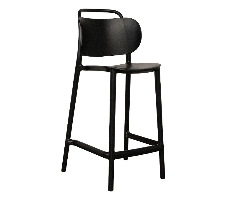 Banco de cocina Bulo de polipropileno negro