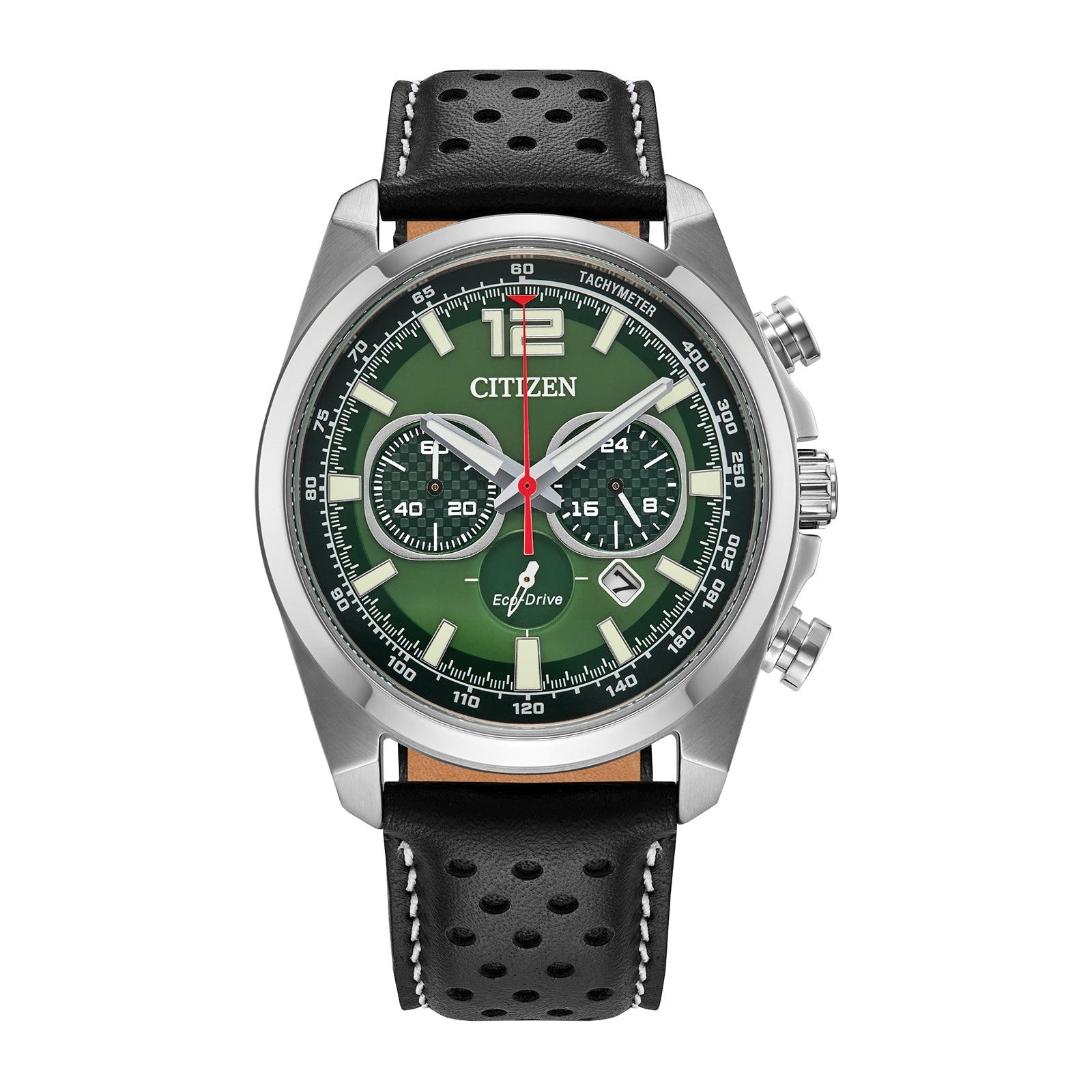 Reloj Citizen Eco-Drive Modelo para hombre con correa de cuero modelo: CA4640-09X