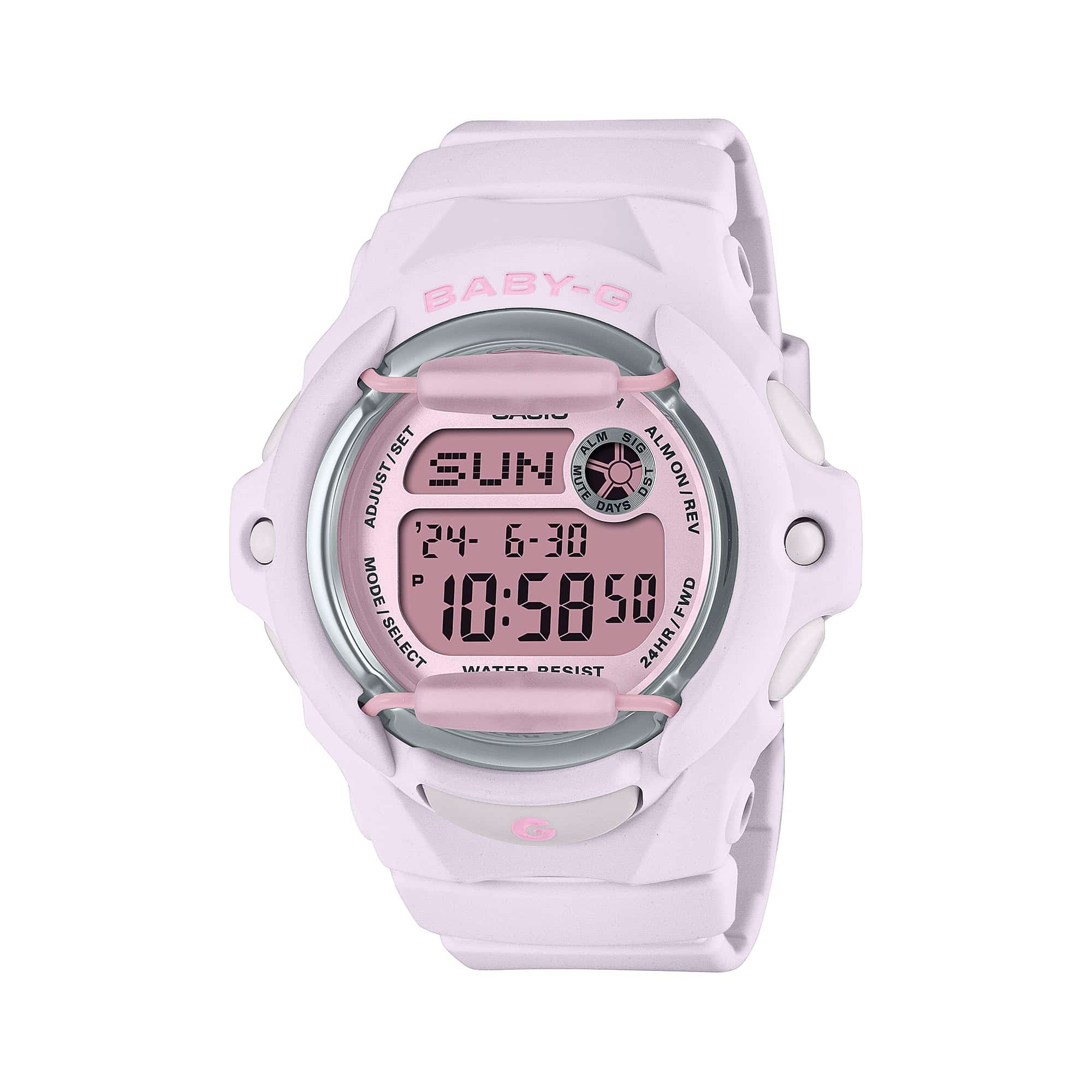 Reloj Baby-G Illuminator digital para dama con correa de resina modelo: BG-169U-4B
