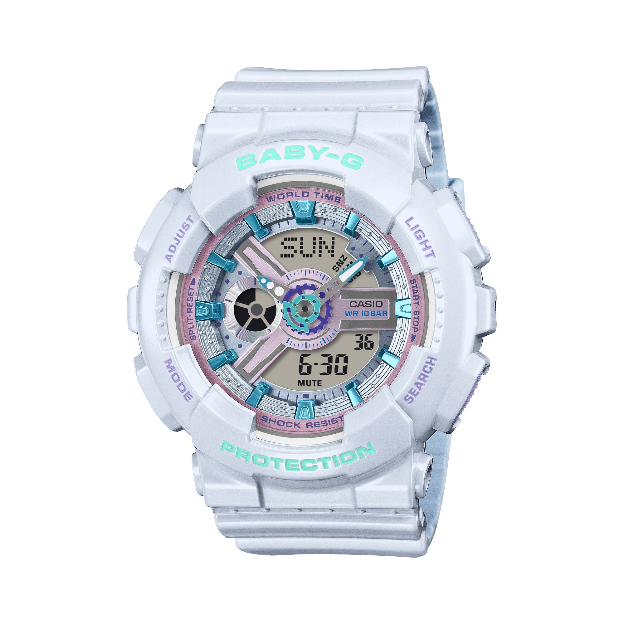 Reloj Baby-G analógico-digital para mujer con correa de resina modelo: BA-110MC-7A