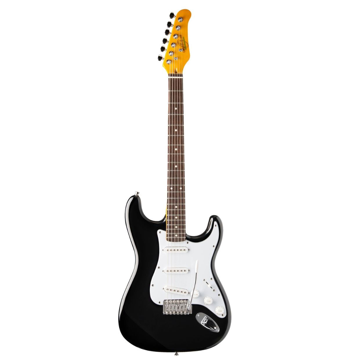 Guitarra Electrica Oscar Schmidt Cuerpo Solido Doble Corte Negro