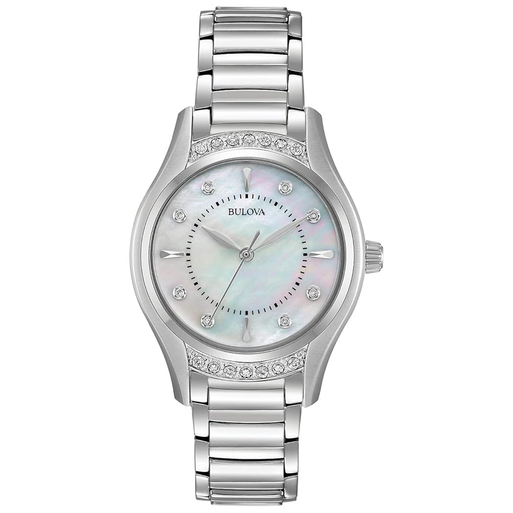 Reloj Bulova para dama con pulsera de acero modelo: 96R216