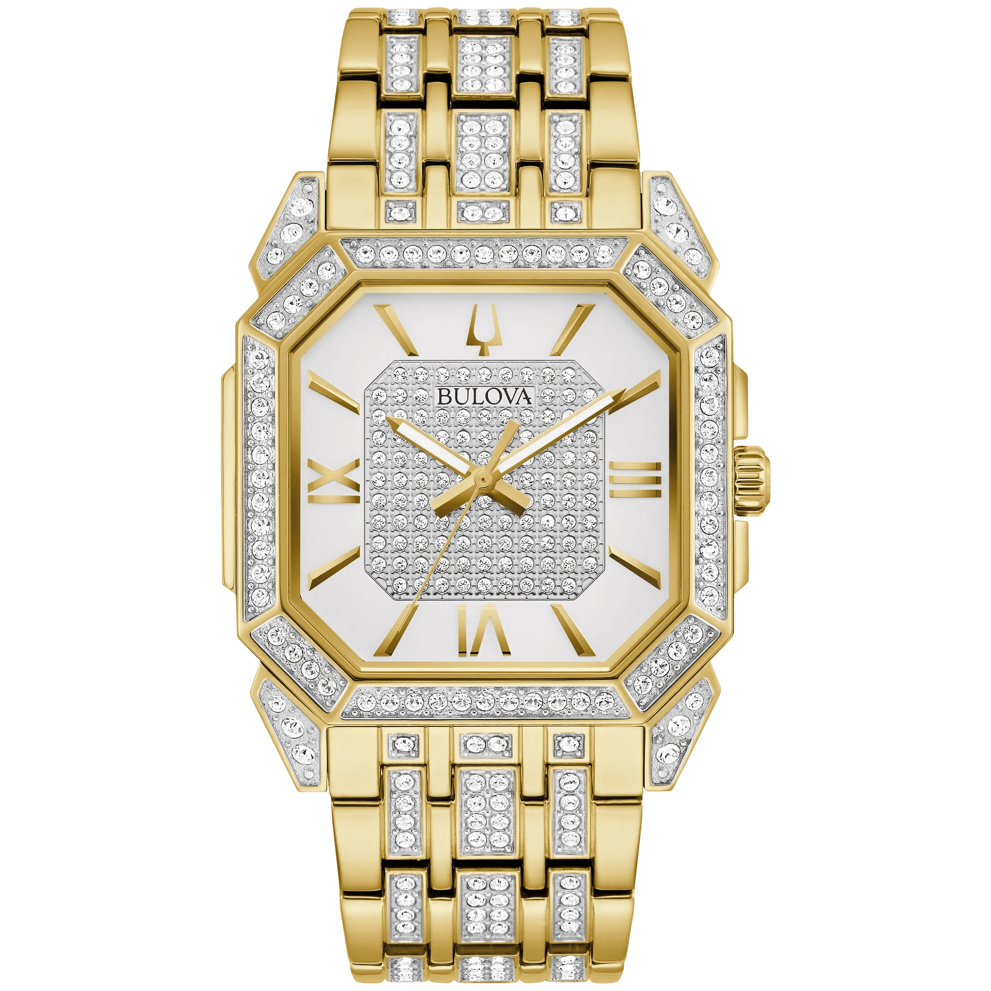 Reloj Bulova Crystal para caballero con pulsera de acero modelo: 98A295