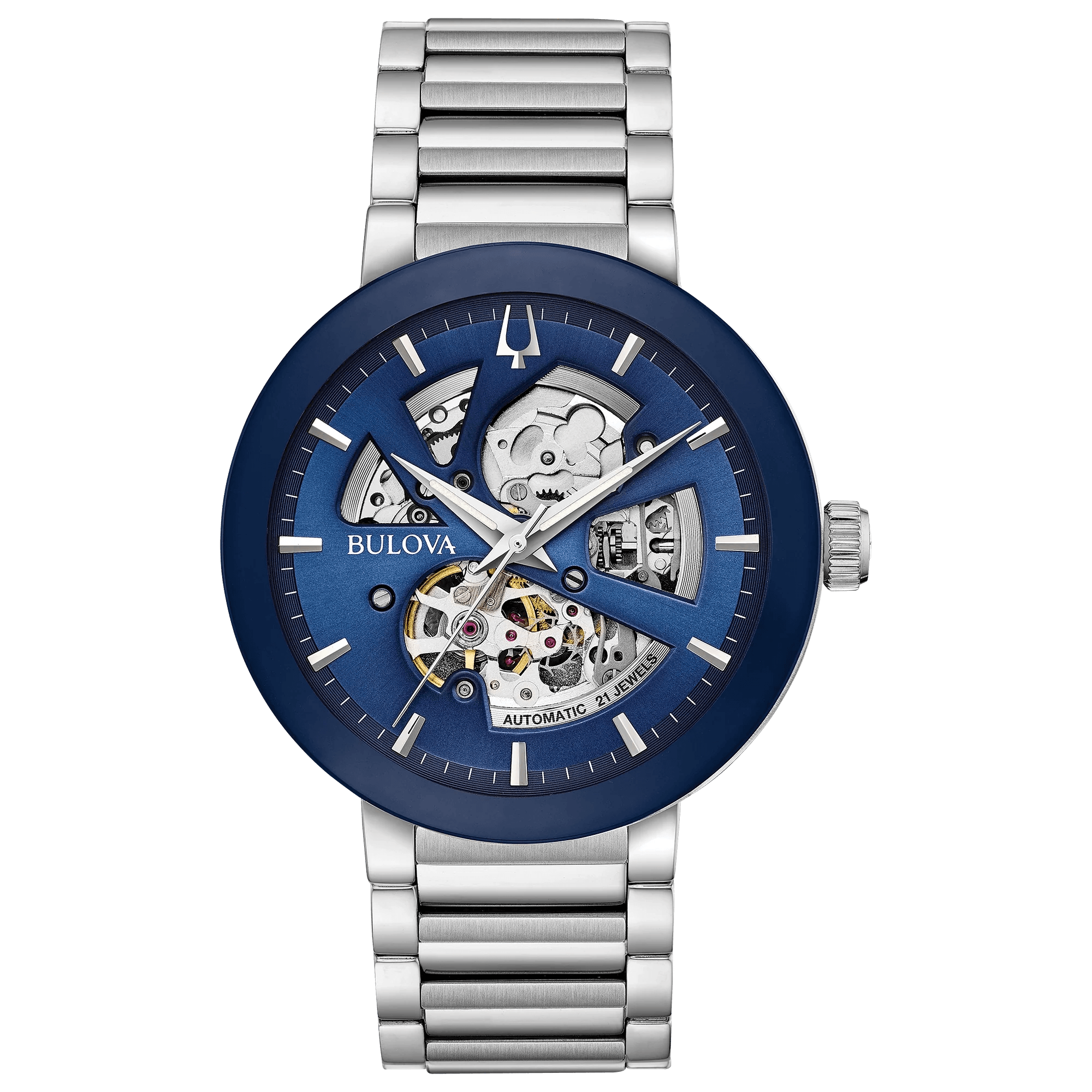 Reloj Bulova Futuro Modelo para caballero con pulsera de acero modelo: 96A204